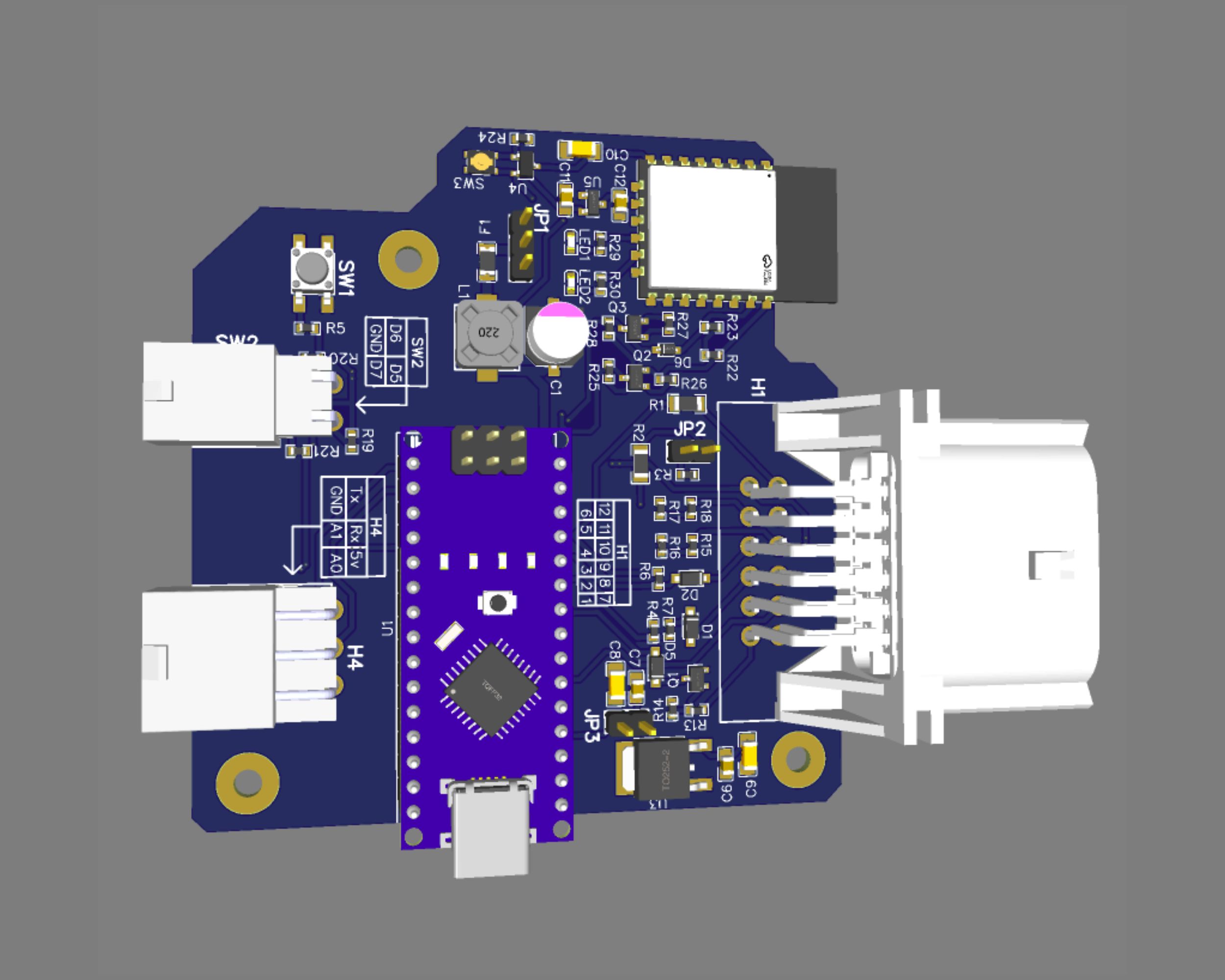 Automotive CAN IOT node
