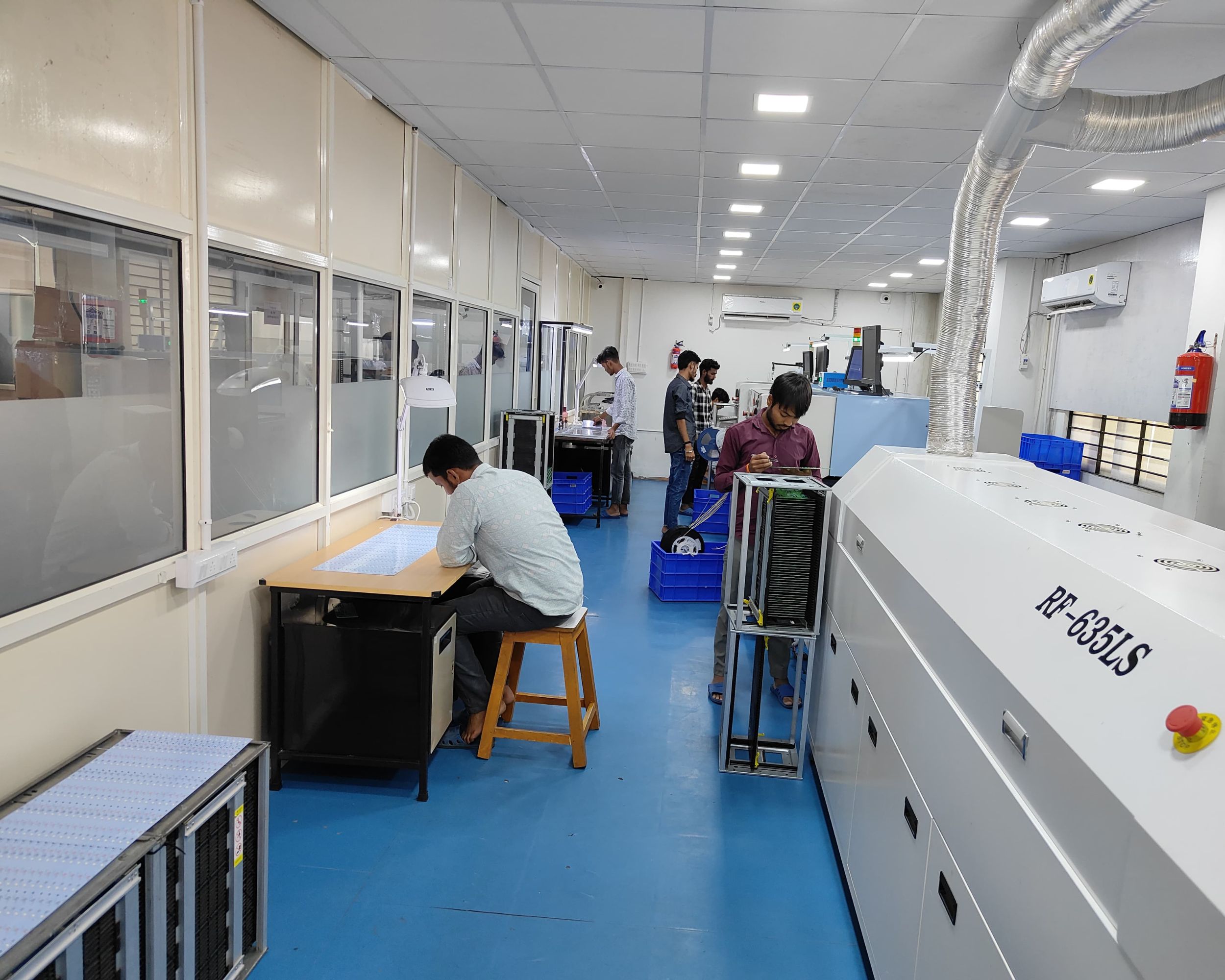 PCB SMD Reflow room at our partnered Facility